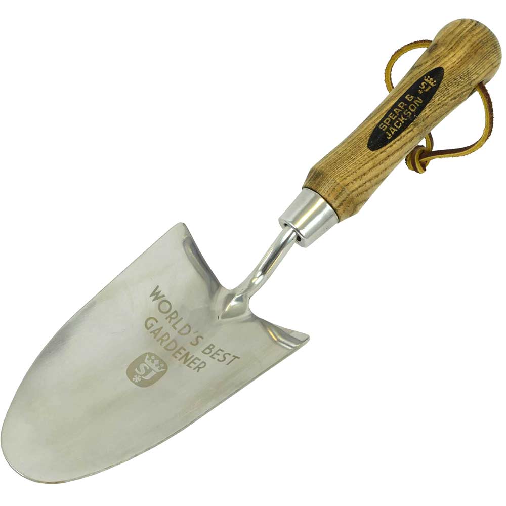 Image of Spear and Jackson Occasions World's Best Gardener Etched Garden Trowel