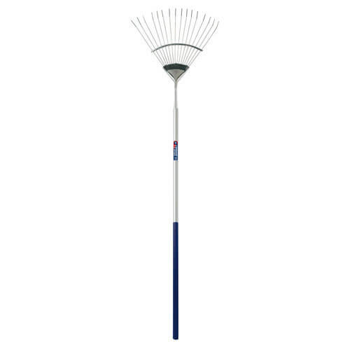 Image of Spear and Jackson Select Stainless Steel Flexo Lawn Rake 1.6m