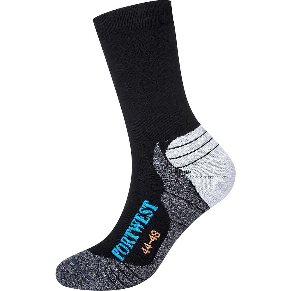 Portwest Bamboo Hiker Socks Black 10 - 13 Pack of 1