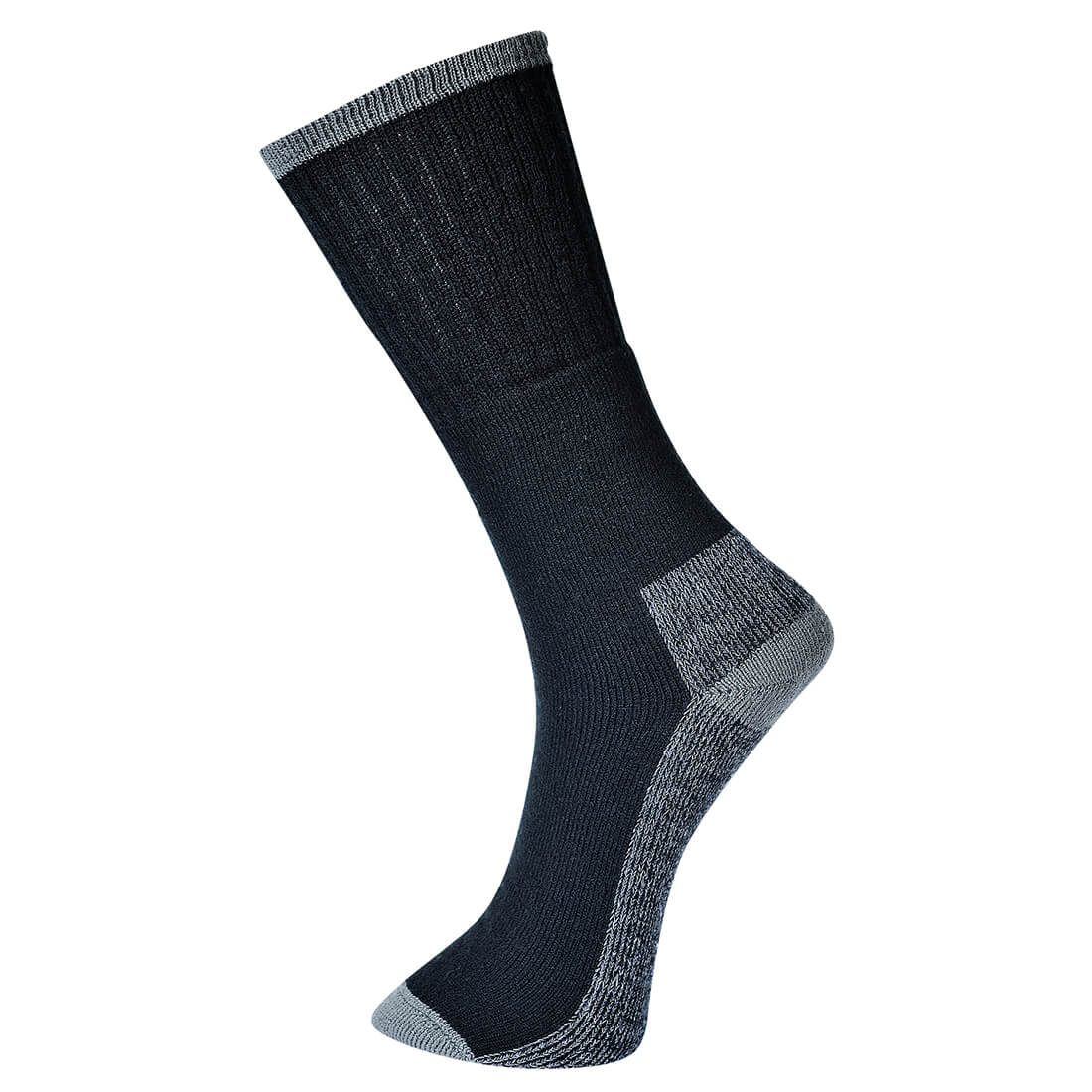Image of Portwest Work Socks Black 10 - 13 Pack of 3