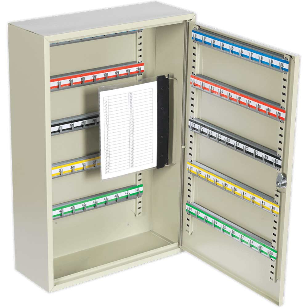 Sealey SKC100D Key Cabinet 100 Key Capacity Deep