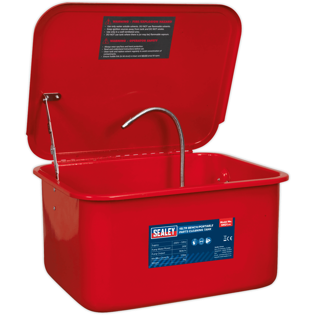 Sealey SM21 Portable Parts Cleaning Tank 240v