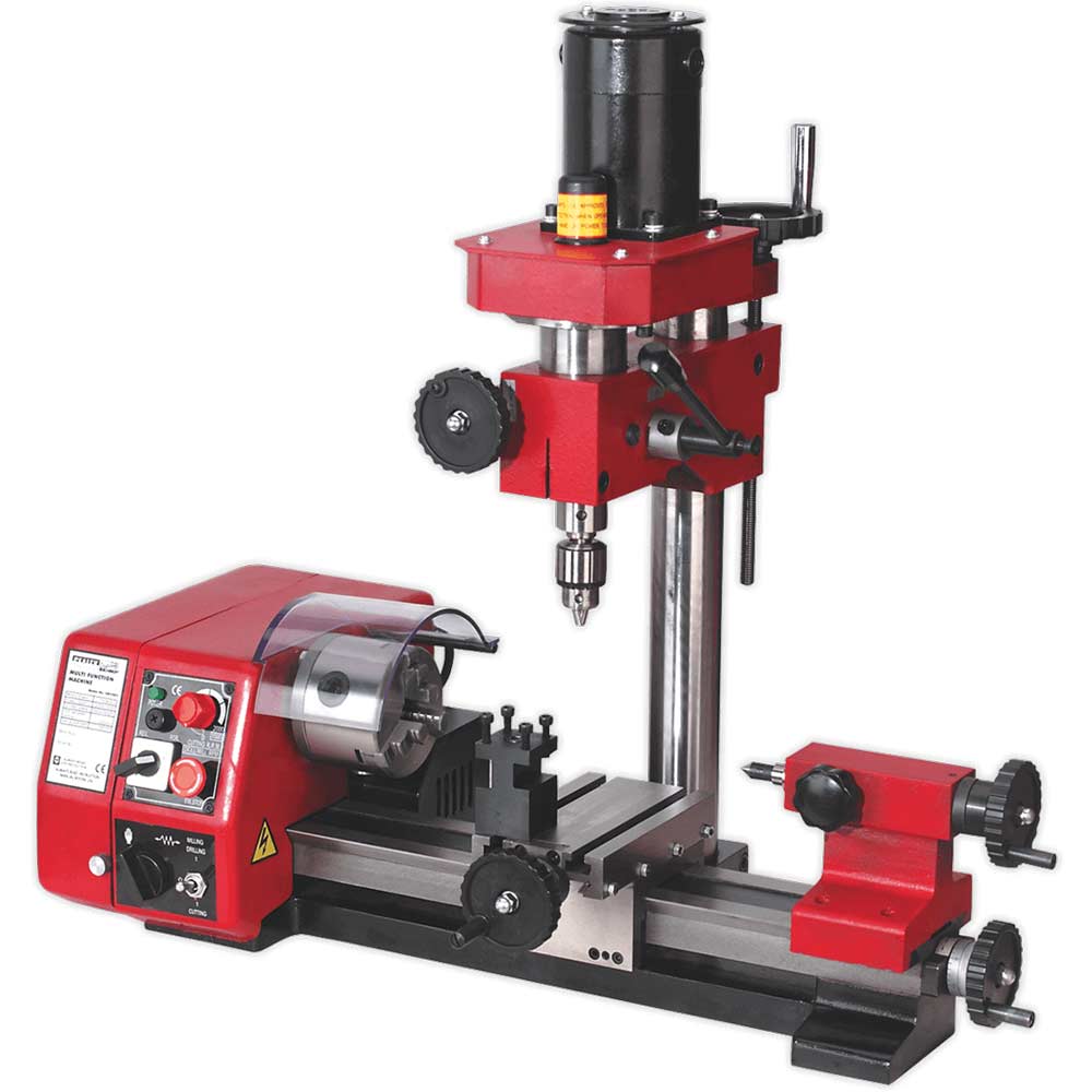 Sealey SM2503 Mini Lathe, Milling and Drilling Machine 240v