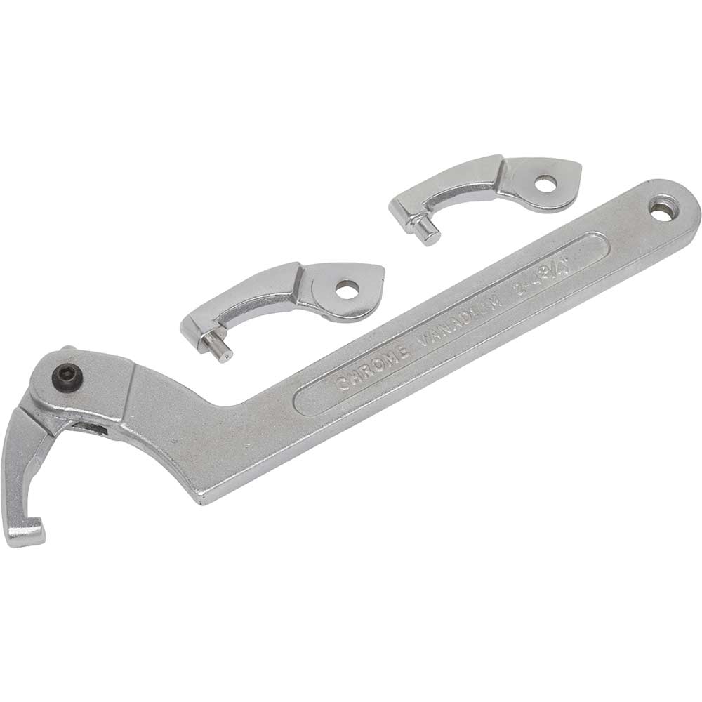 Sealey 4 Piece Adjustable C Spanner Hook and Pin Wrench Set
