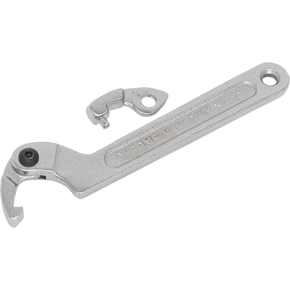 Sealey 3 Piece Adjustable C Spanner Hook and Pin Wrench Set
