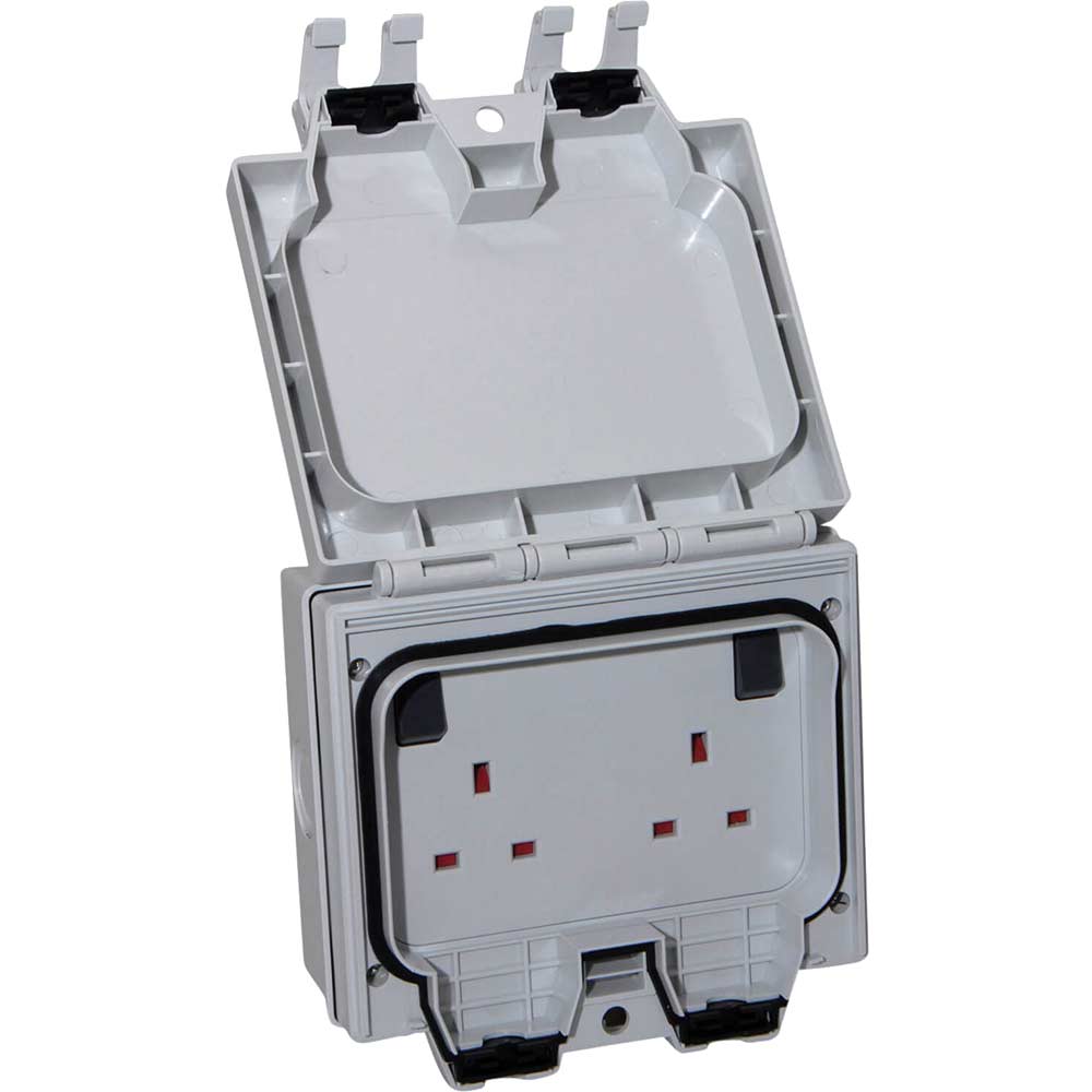 Image of Smj IP66 Outdoor Twin 13A Socket