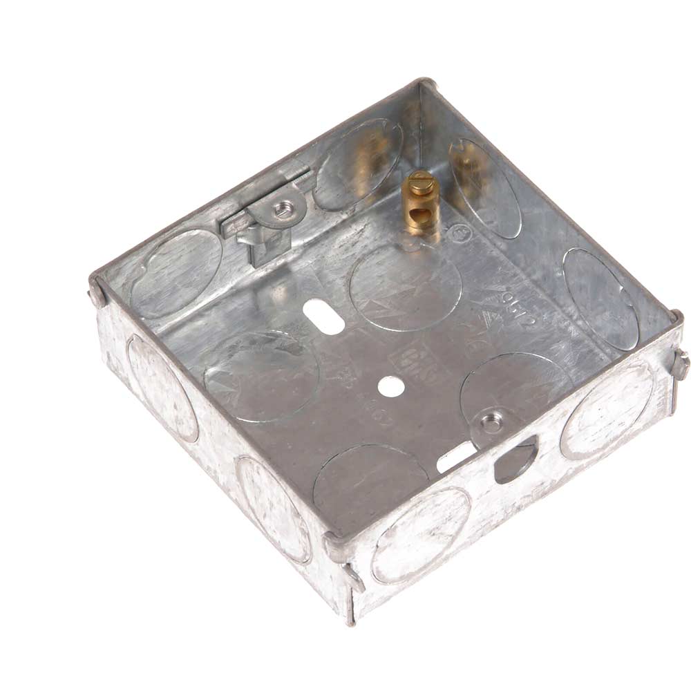 Image of SMJ 1 Gang Metal Socket BackBox 25mm