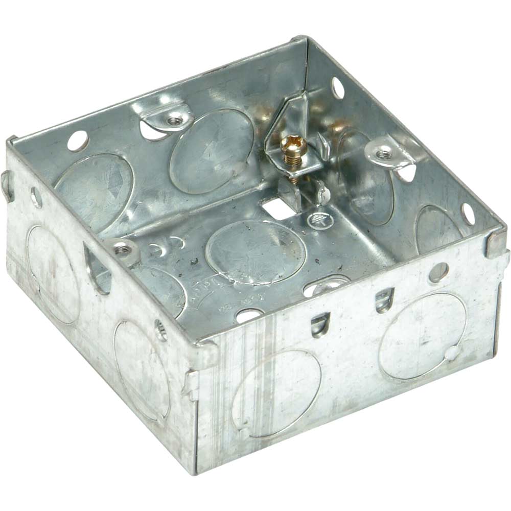 Image of SMJ 1 Gang Metal Socket BackBox 35mm