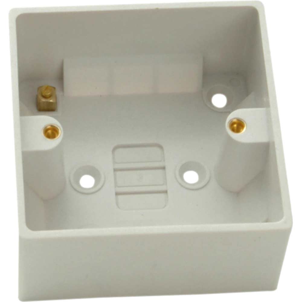 SMJ Single Pattress Back Box 44mm Pack of 1