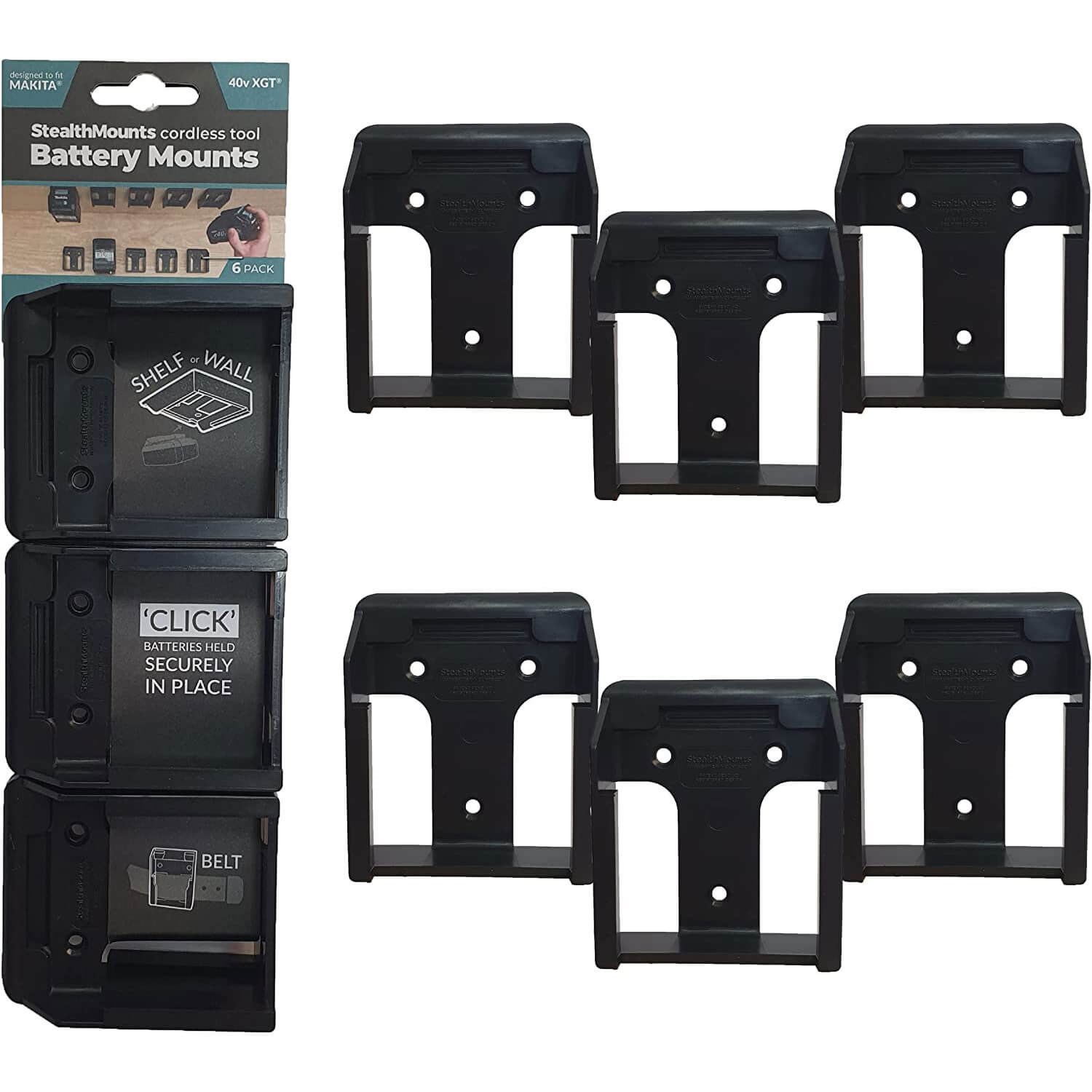 Battery mounts StealthMounts Makita 40v XGT 6-pack - distribution wholesale  and retail. - Bitmag official store
