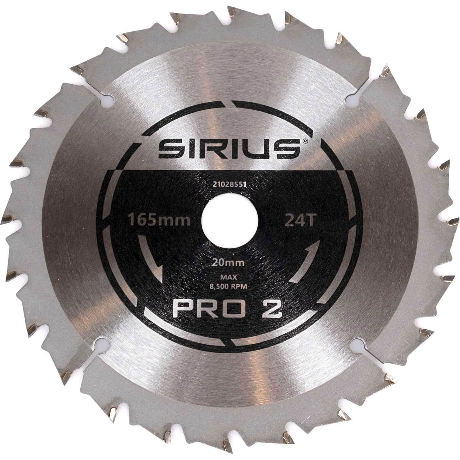 Image of Sirius PRO 2 165mm Cordless Circular Saw Blade 165mm 24T 20mm