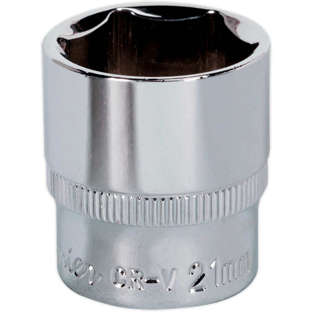Sealey 3/8" Drive Hexagon WallDrive Socket Metric 3/8" 21mm