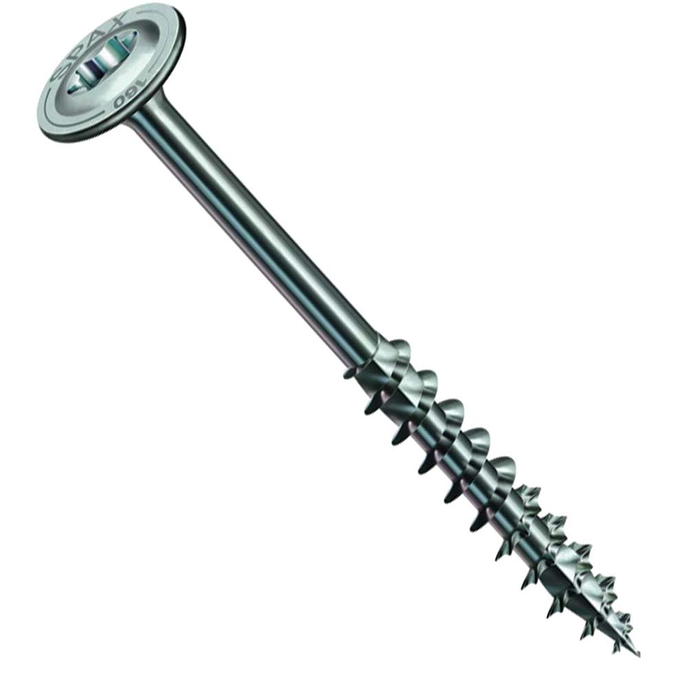 Image of Spax A2 Stainless Steel Washer Head Torx Wood Construction Screws 6mm 100mm Pack of 100