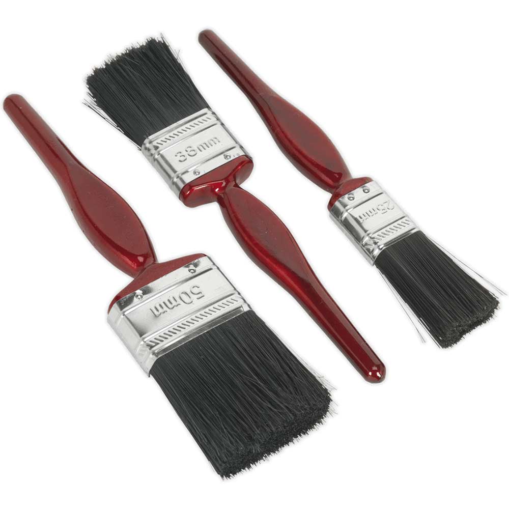 Sealey 3 Piece General Purpose Paint Brush Set