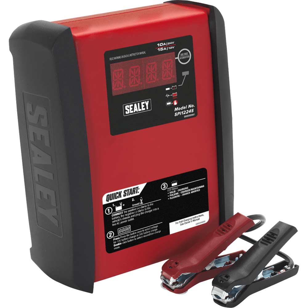 Sealey SPI1224S Intelligent Speed Automotive Battery Charger 12v or 24v