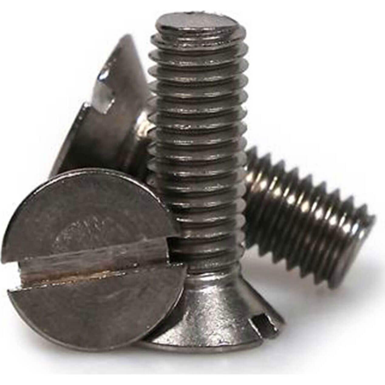 Image of Sirius Countersunk Machine Screw Slotted A2 304 Stainless Steel M4 12mm Pack of 1