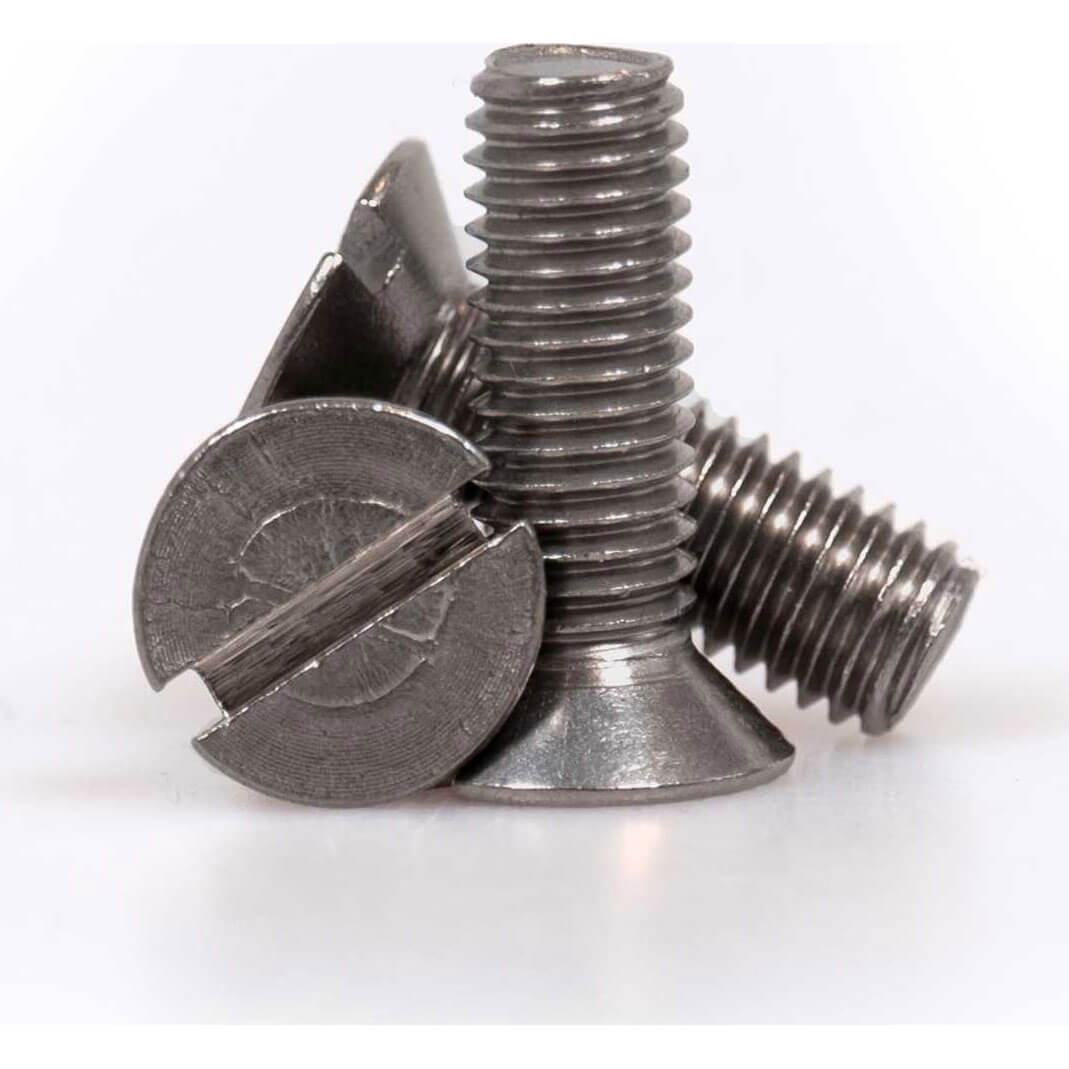 Photos - Nail / Screw / Fastener Sirius Countersunk Machine Screw Slotted A4 316 Stainless Steel M8 20mm Pa 