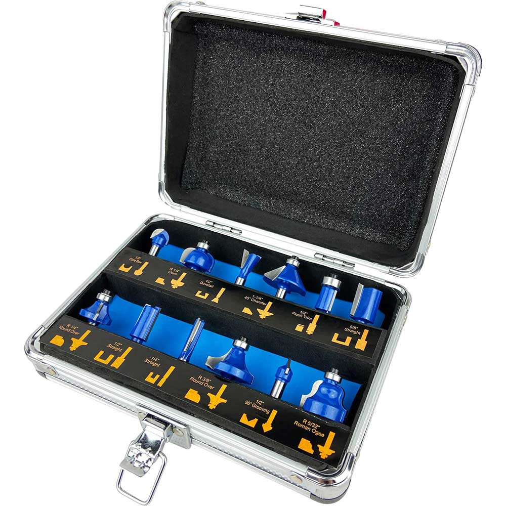 Image of Sirius 12 Piece 1/4" Router Bit Set