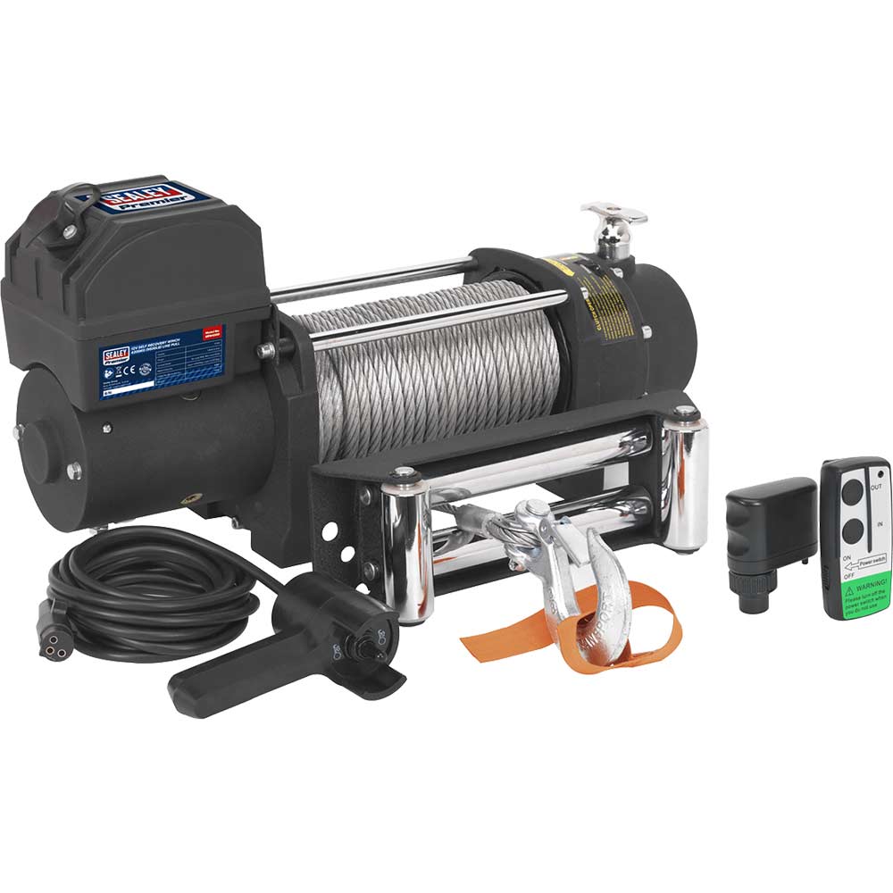 Sealey 12v Self Recovery Winch Kit 4300kg