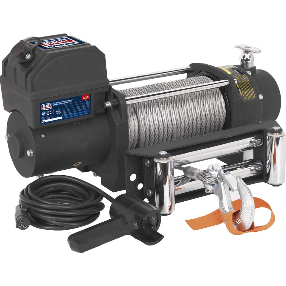 Sealey 12v Self Recovery Winch 4300kg