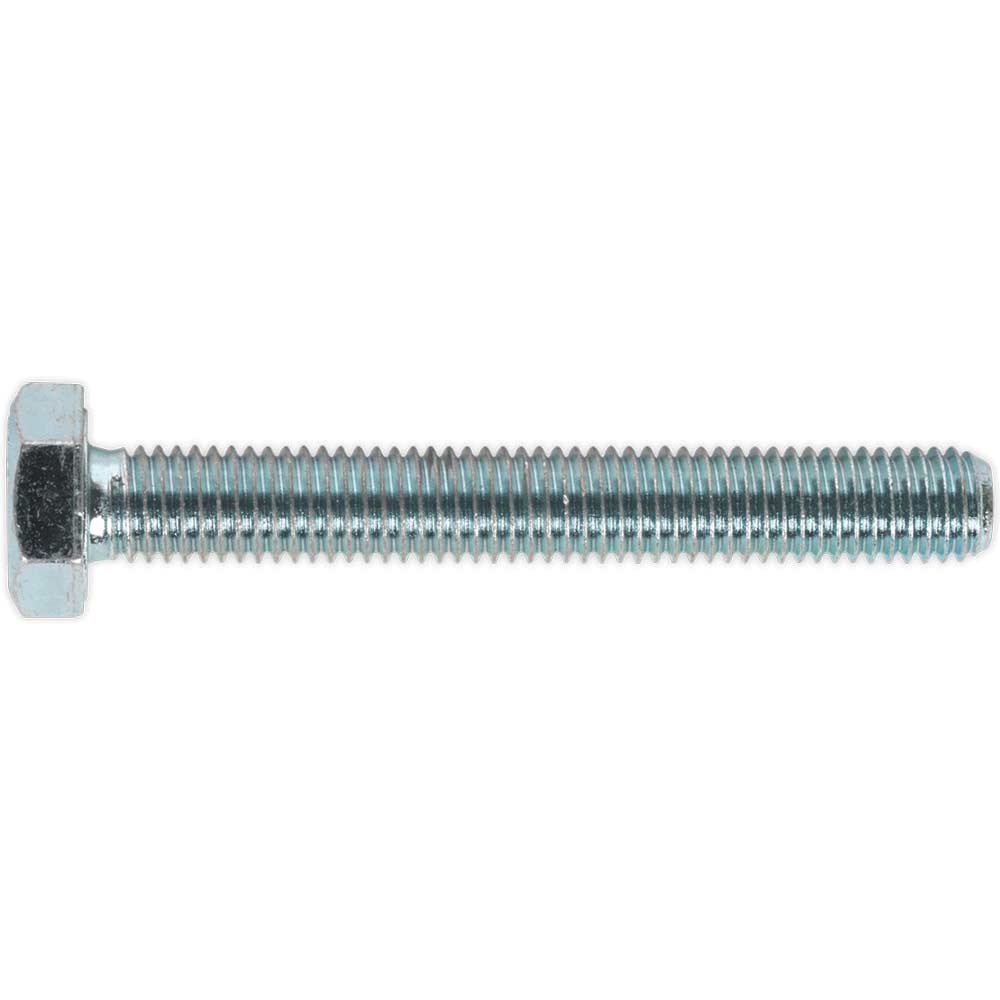 Photos - Nail / Screw / Fastener Sealey Zinc Plated 8.8 Steel Din 933 HT Setscrews M10 75mm Pack of 25 SS1075 