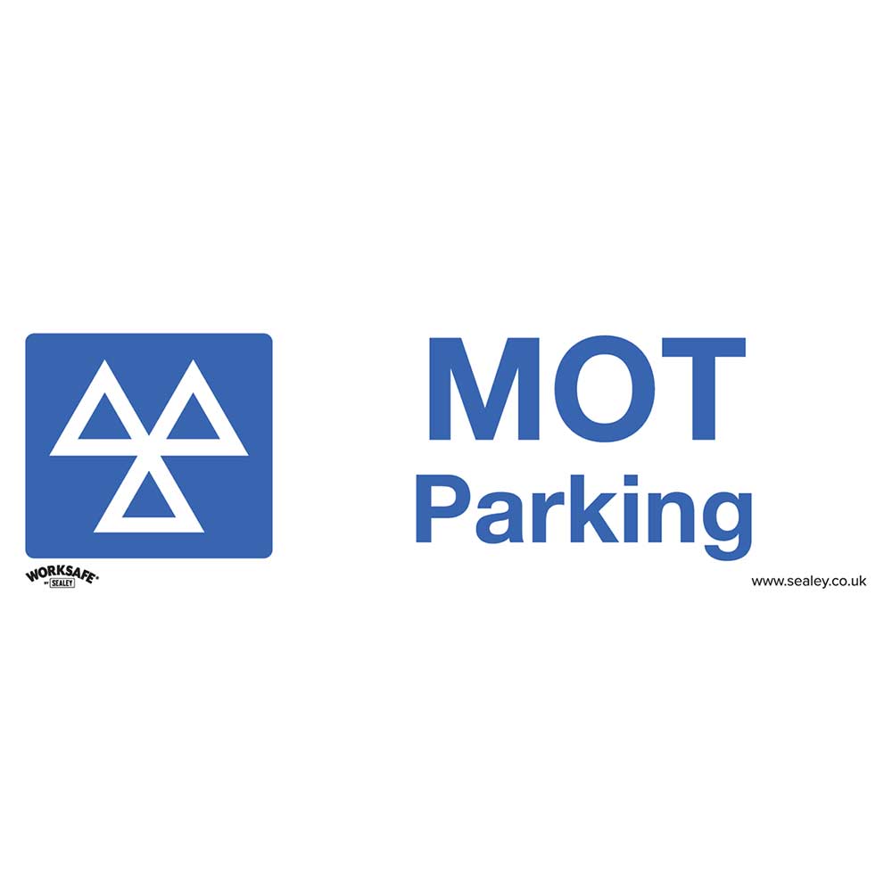 Image of Sealey Self Adhesive Vinyl MOT Parking Sign