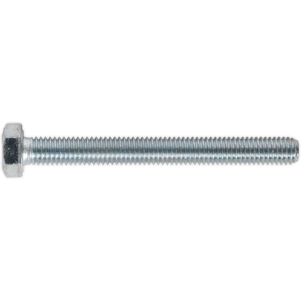 Photos - Nail / Screw / Fastener Sealey Zinc Plated 8.8 Steel Din 933 HT Setscrews M8 75mm Pack of 25 SS875 