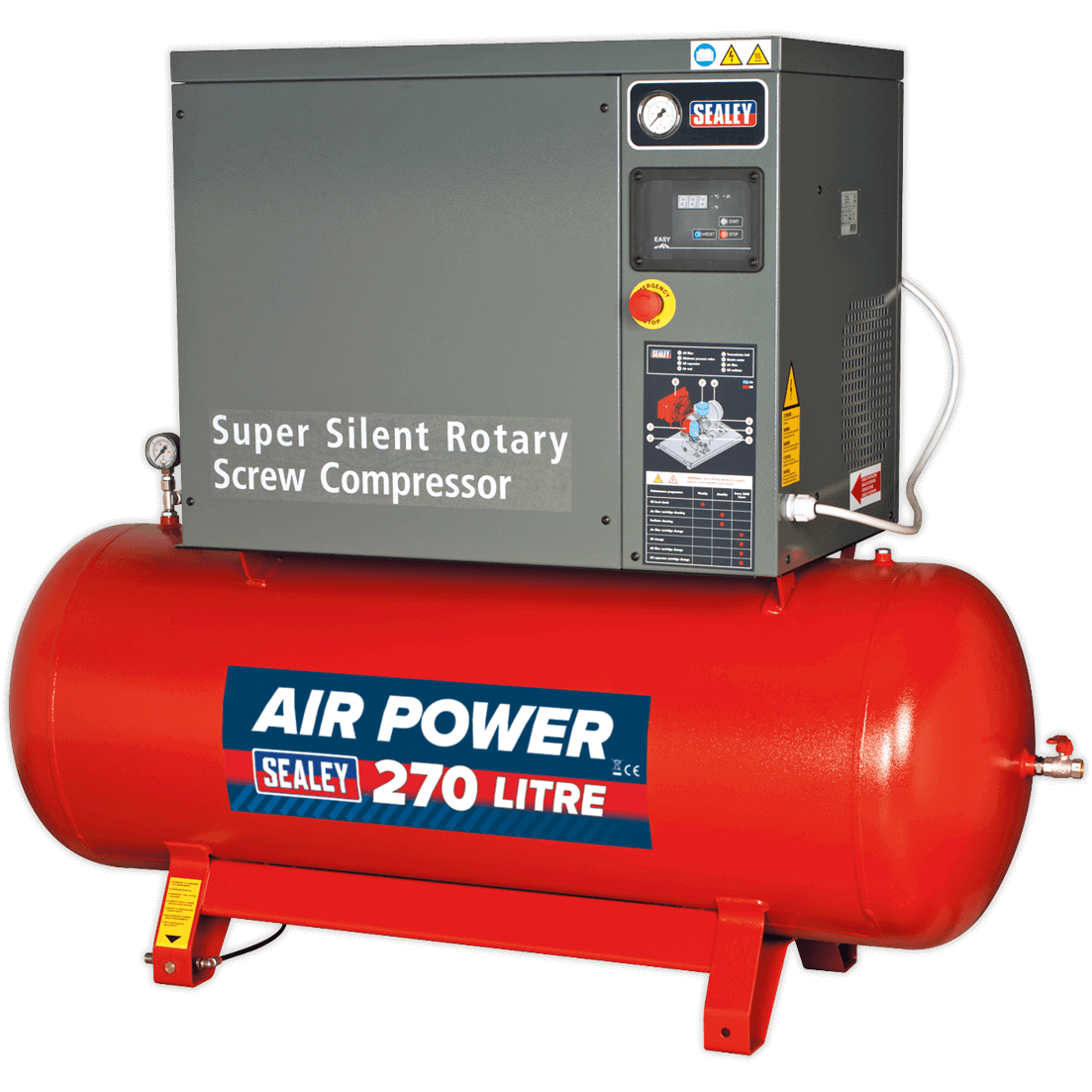 Sealey SSC12710 Low Noise Screw Air Compressor 270 Litre | Air Compressors