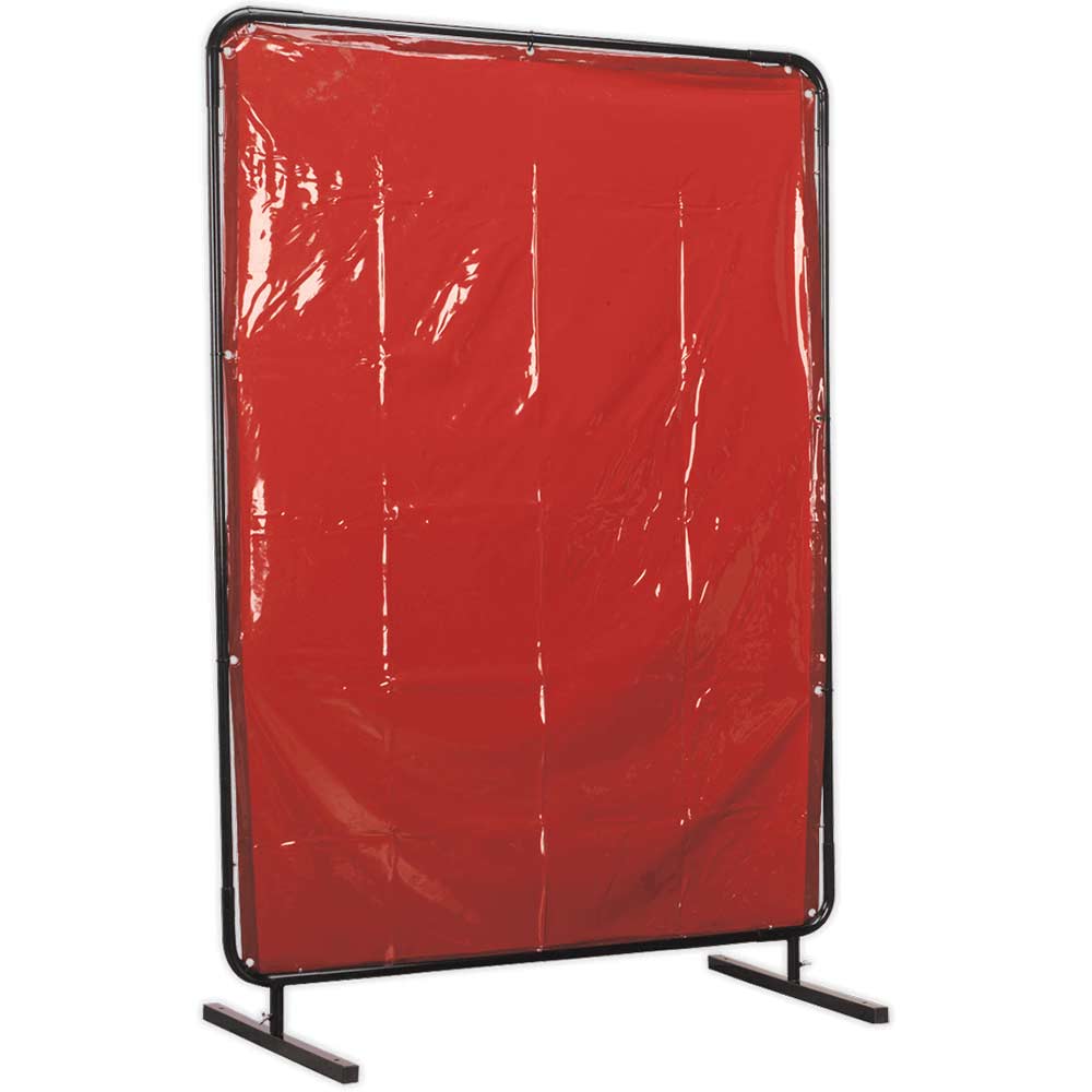 Image of Sealey Workshop Welding Curtain and Frame 1300mm 1750mm