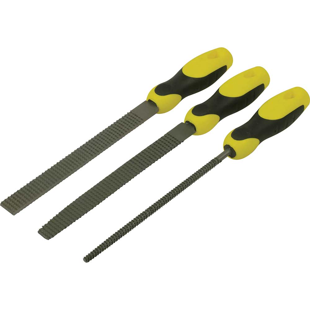 Image of Stanley 3 Piece Wood Rasp Set 8" / 200mm