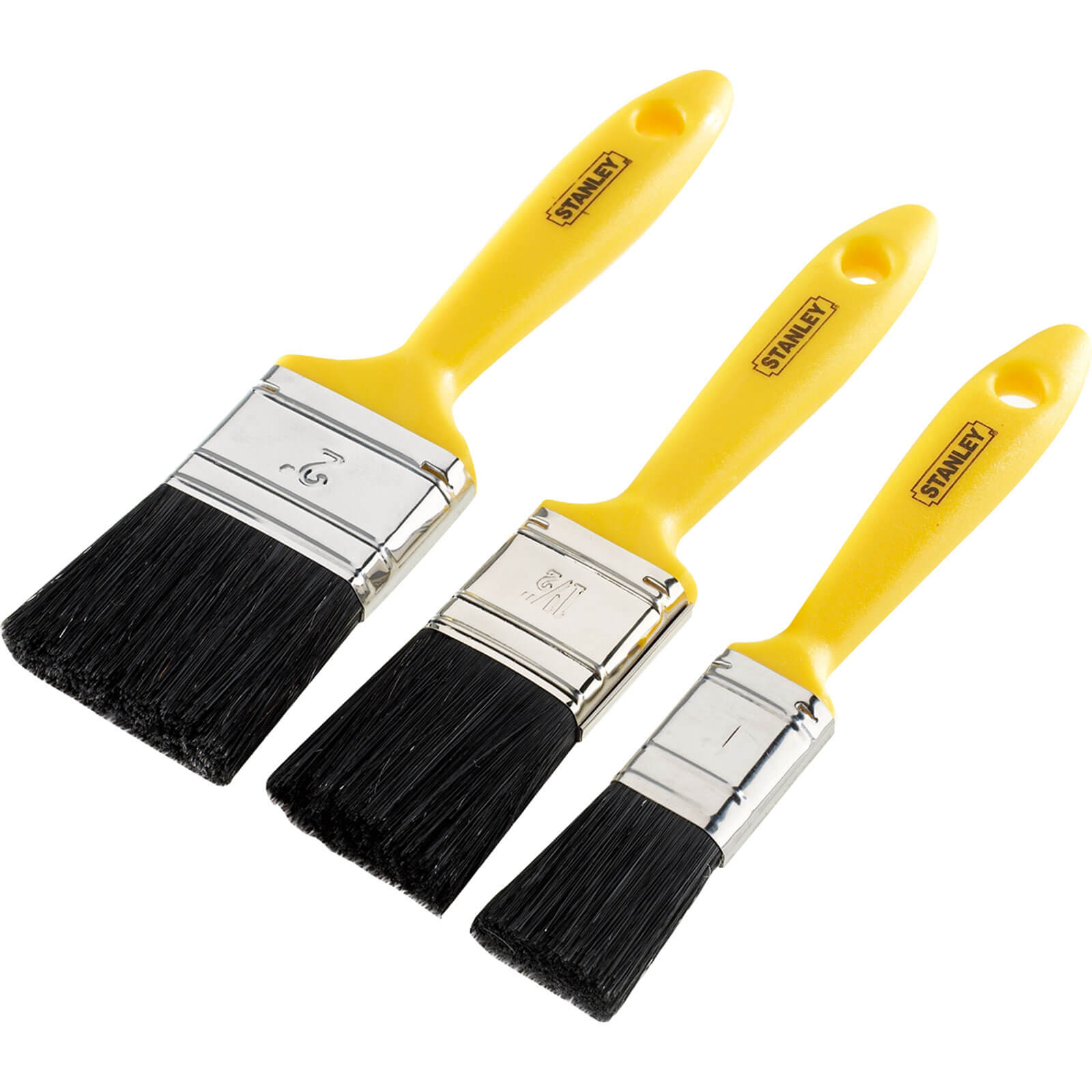 Photos - Putty Knife / Painting Tool Stanley 3 Piece Hobby Paint Brush Set 