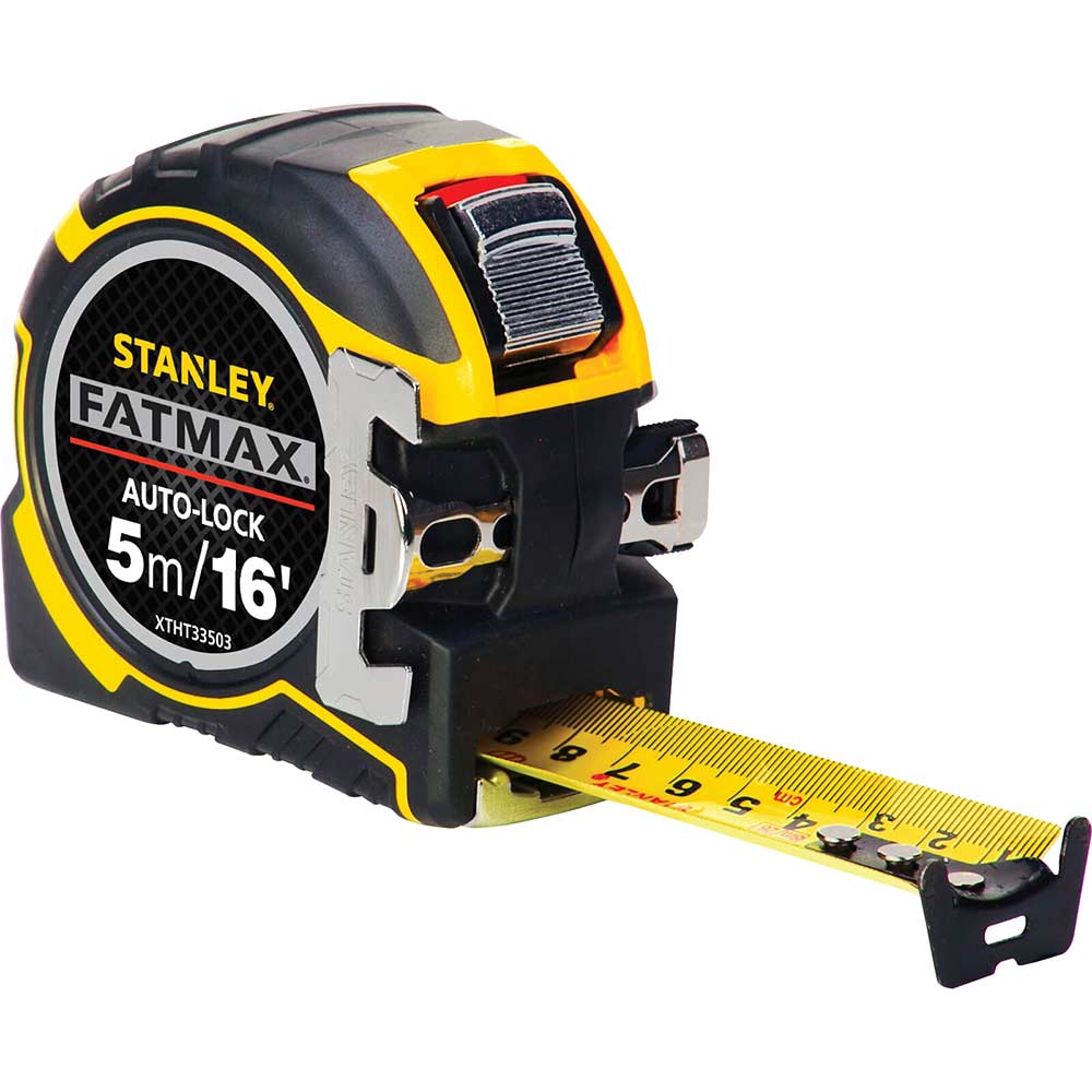 Image of Stanley FatMax Pro Autolock Tape Measure Imperial & Metric 16ft / 5m 32mm