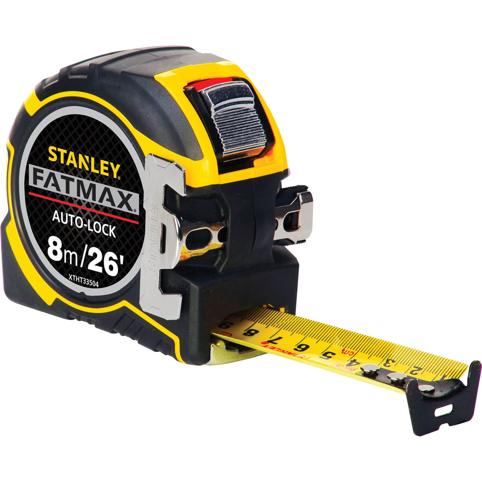 Image of Stanley FatMax Pro Autolock Tape Measure Imperial & Metric 26ft / 8m 32mm