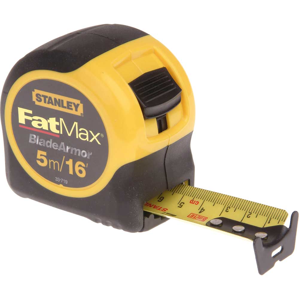 Image of Stanley Fatmax Blade Armor Tape Measure Imperial & Metric 16ft / 5m 32mm