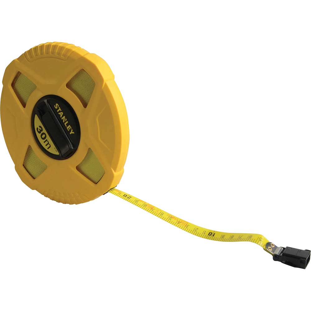 Image of Stanley Closed Case Fibreglass Tape Measure Metric 30m 12mm