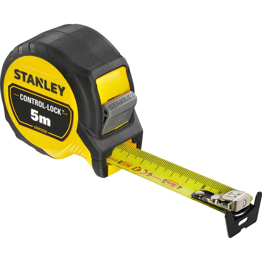 Stanley Control Lock Pocket Tape Measure Metric Metric 5m 25mm