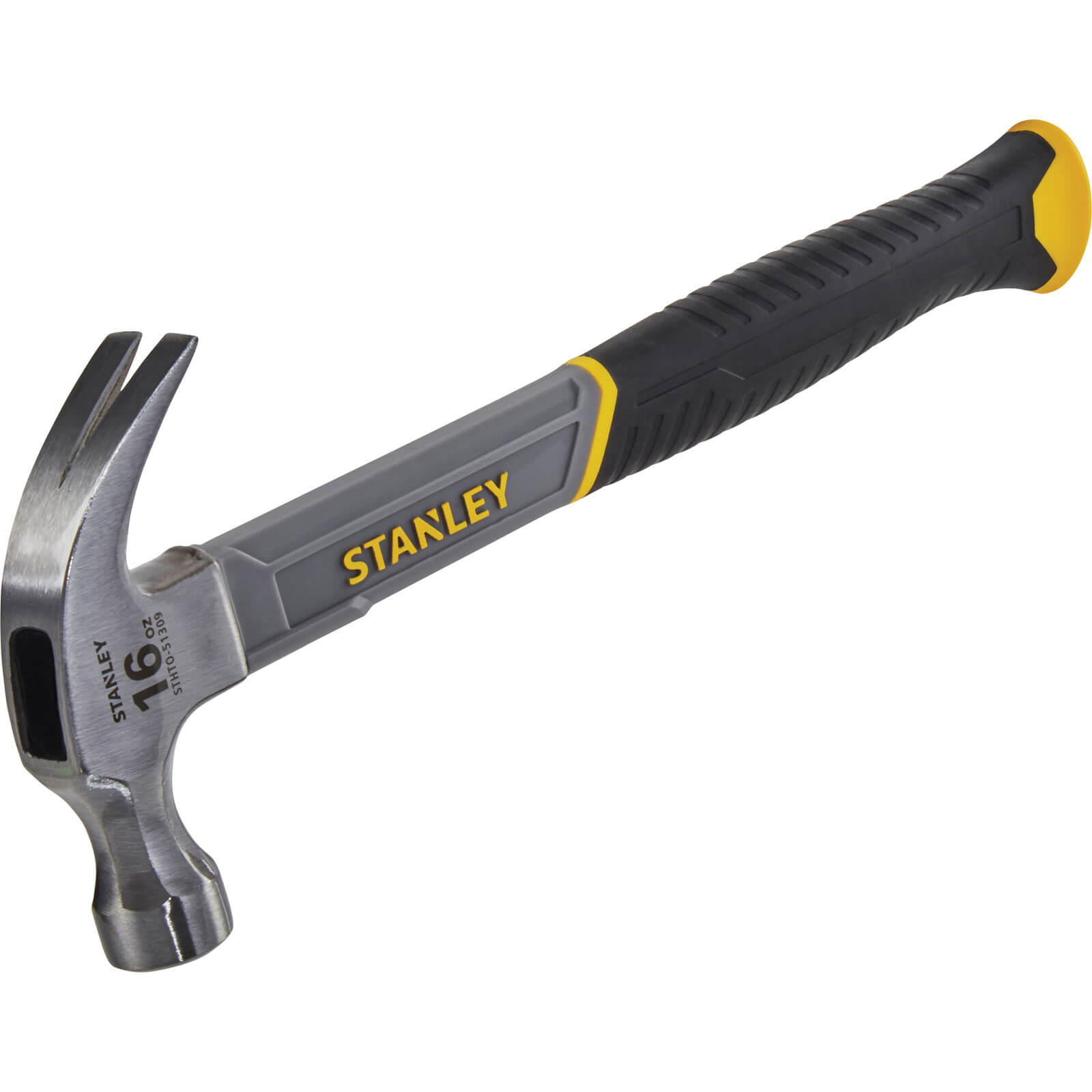 Image of Stanley Curved Claw Hammer Fibreglass Shaft 450g
