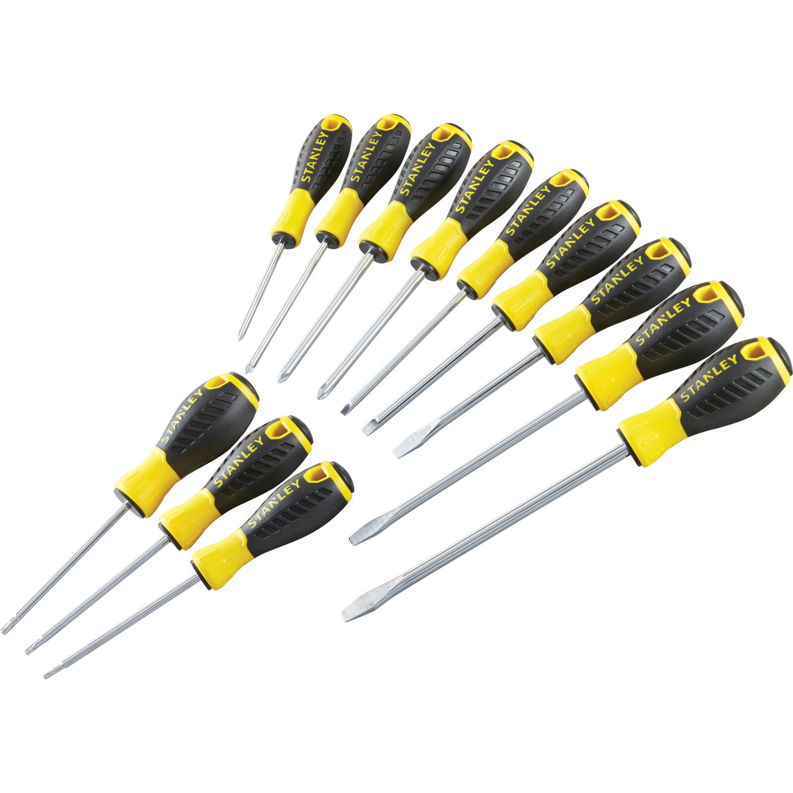 Image of Stanley 12 Piece Essential Mixed Screwdriver Set