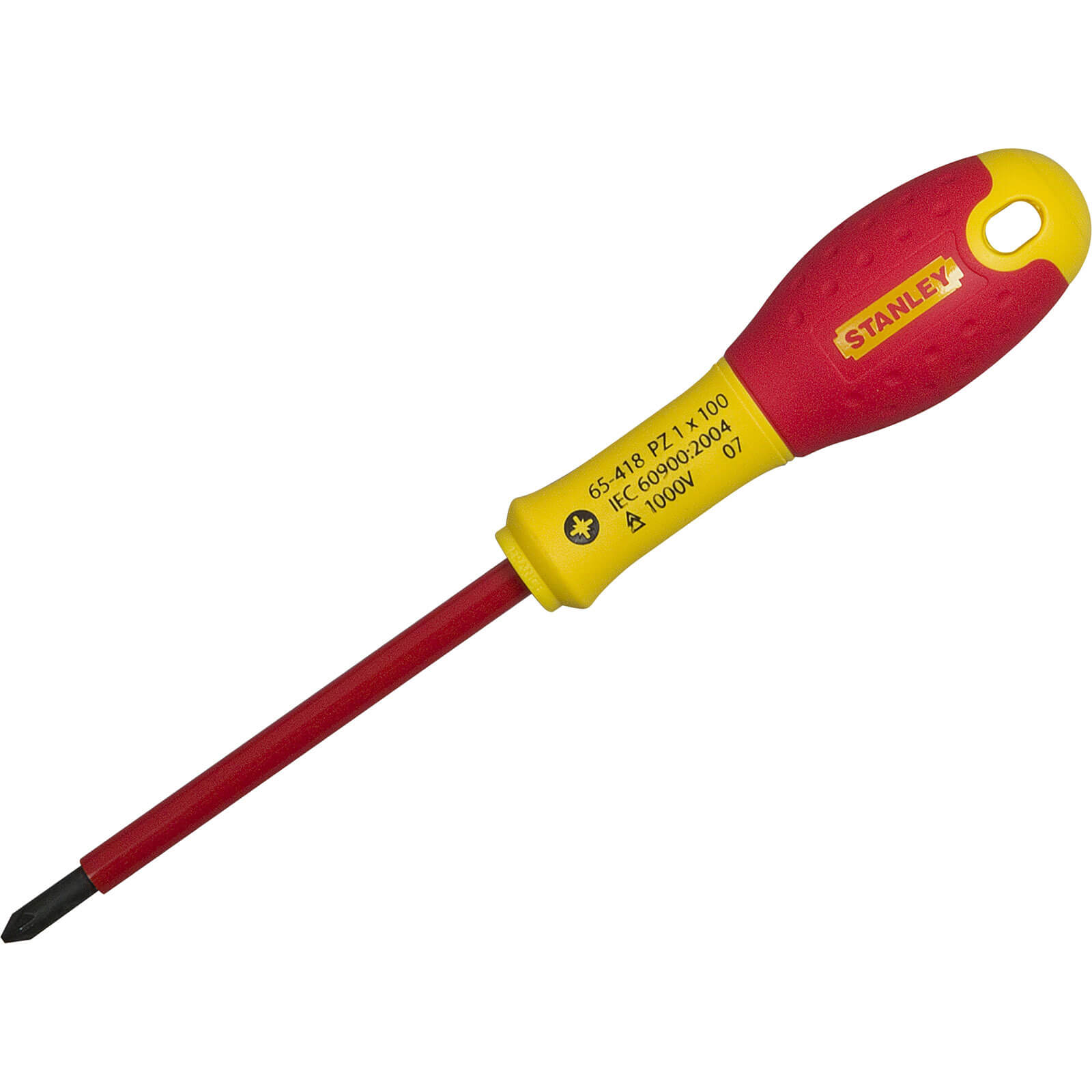 Image of Stanley FatMax VDE Insulated Pozi Screwdriver PZ0 75mm