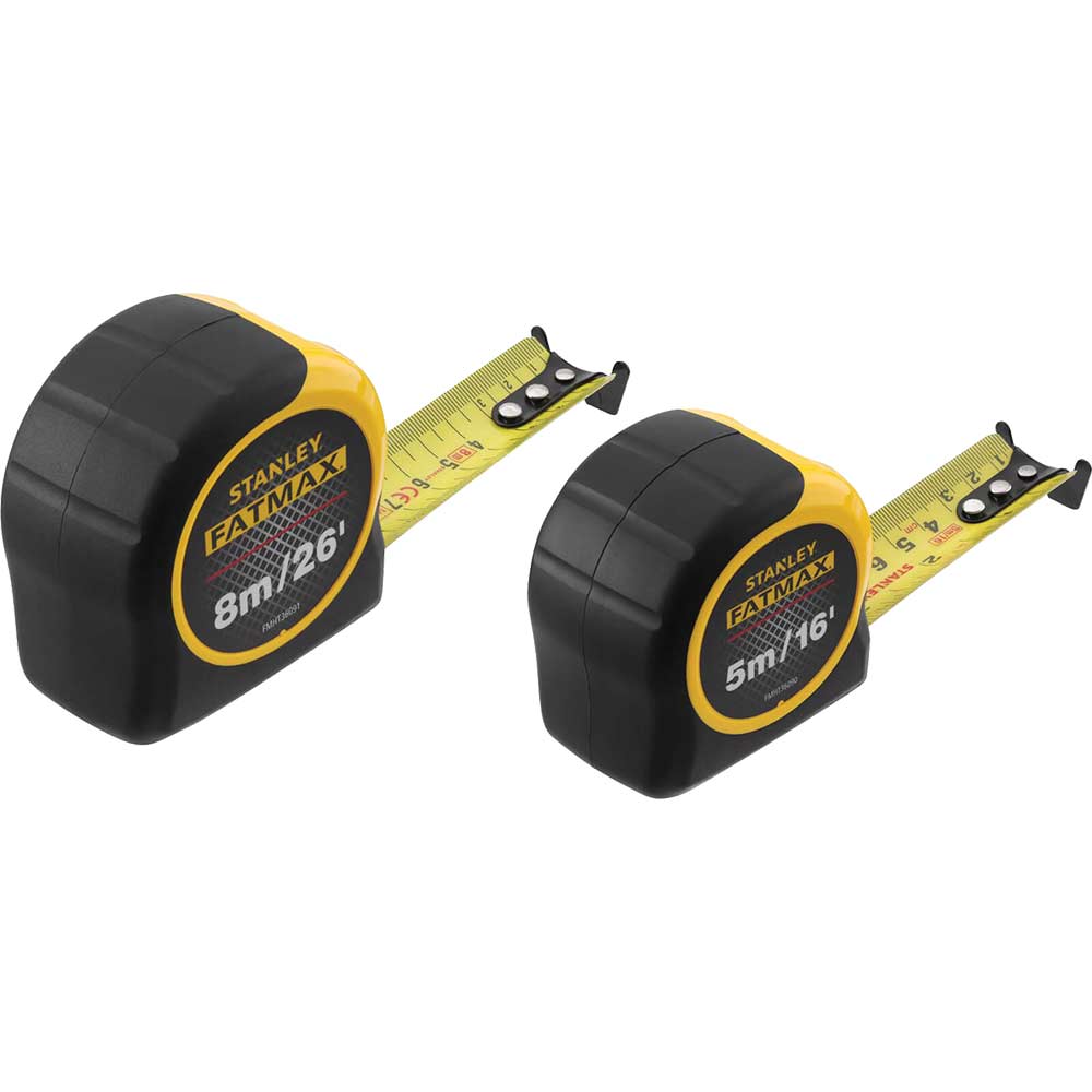 Click to view product details and reviews for Stanley Fatmax 2 Piece Classic Tape Measure Set.