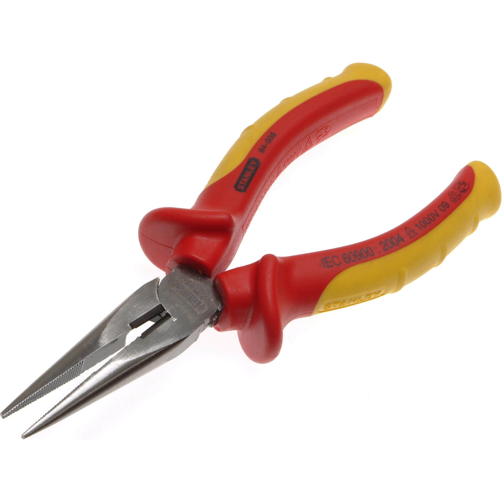 Image of Stanley Insulated VDE Long Nose Pliers 160mm