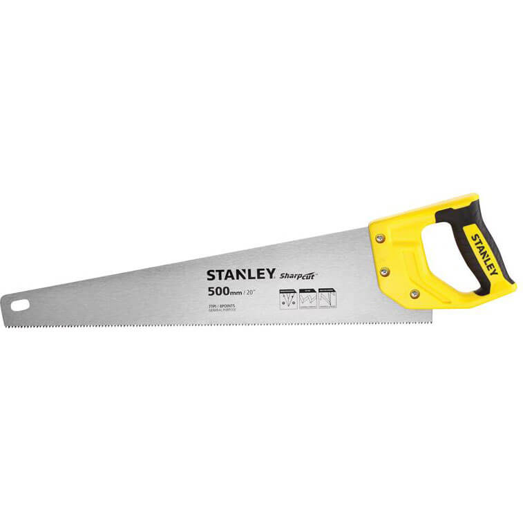 Image of Stanley Sharpcut Hand Saw 20"/500mm 7tpi