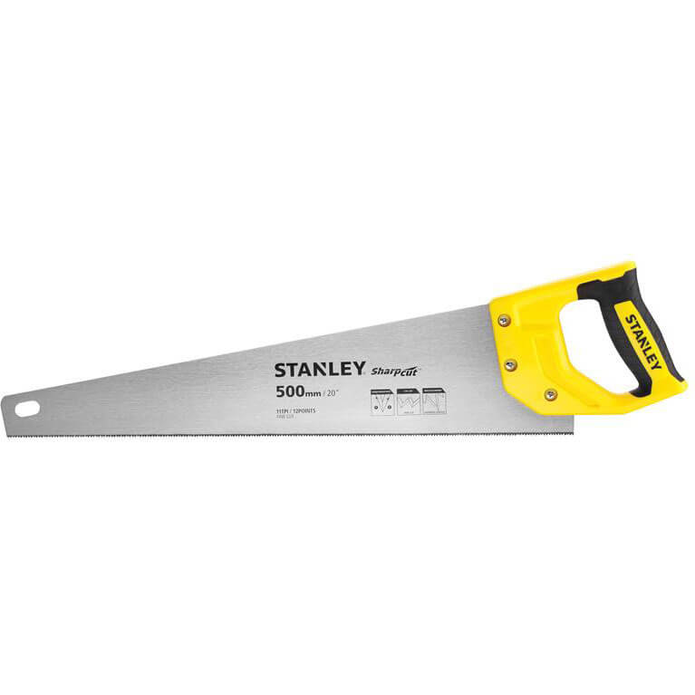 Image of Stanley Sharpcut Hand Saw 20"/500mm 11tpi