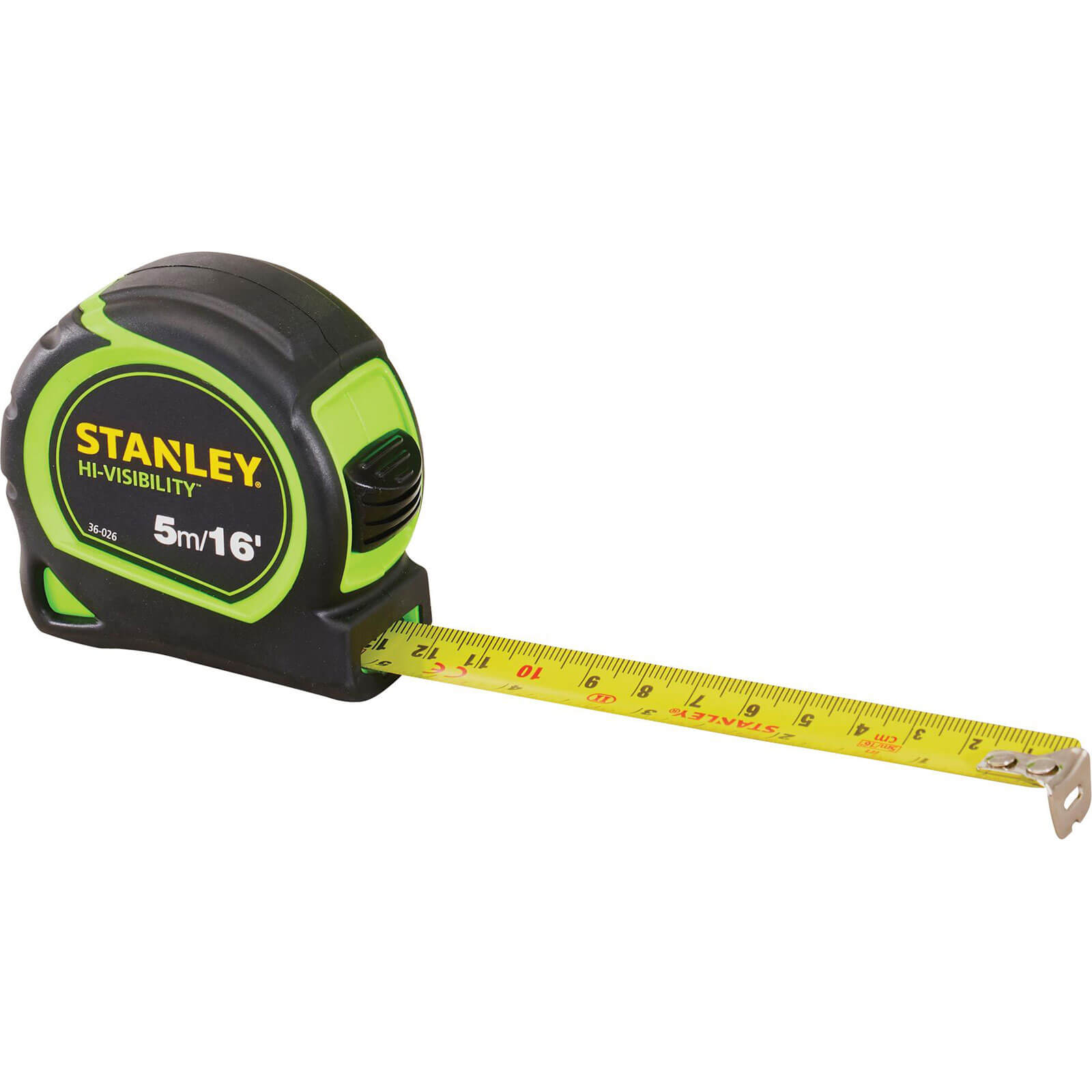 Photos - Tape Measure and Surveyor Tape Stanley Tylon Hi-Viz Pocket Tape Measure Imperial & Metric 16ft / 5m 19mm 