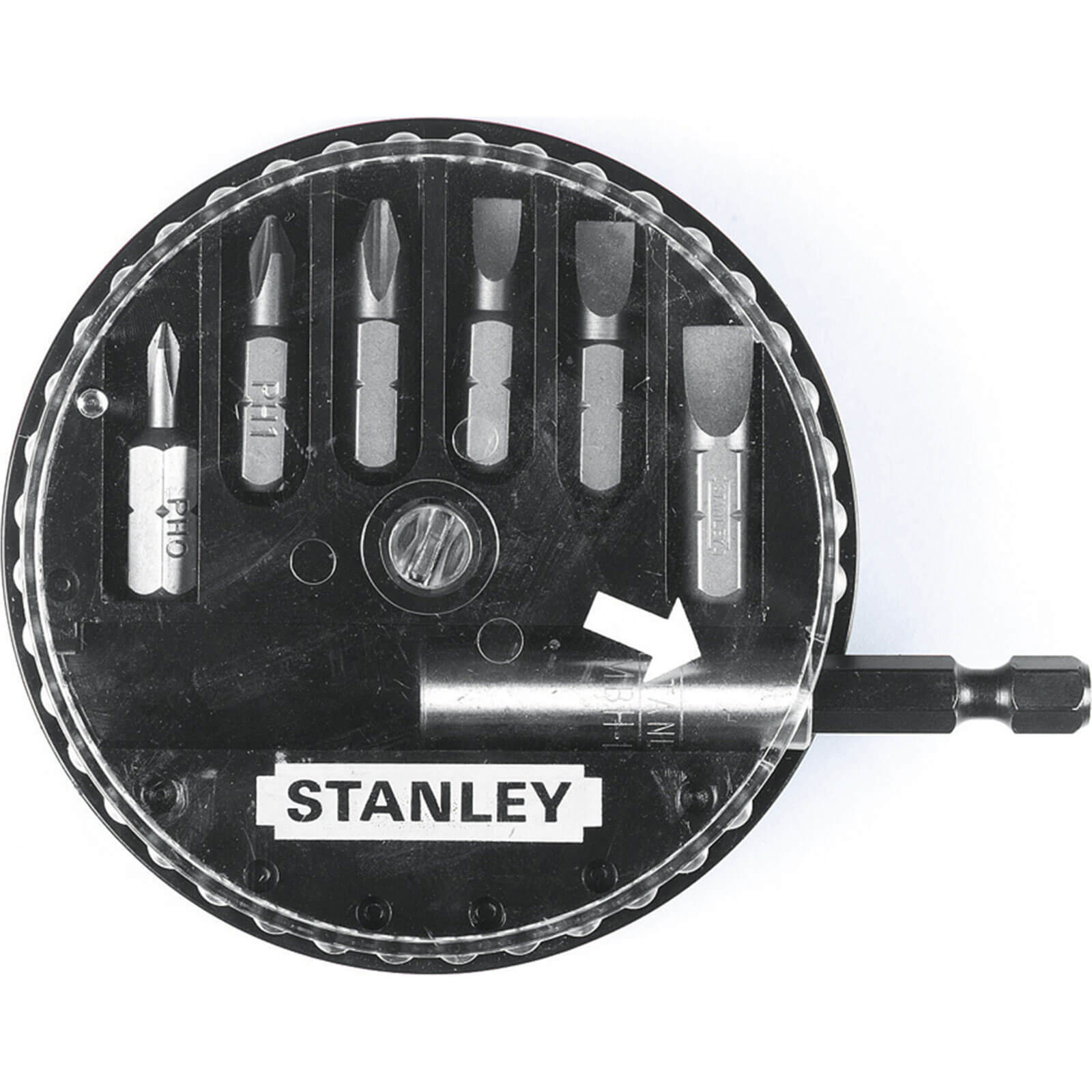 Image of Stanley 7 Piece Slotted and Phillips Insert Screwdriver Bit Set