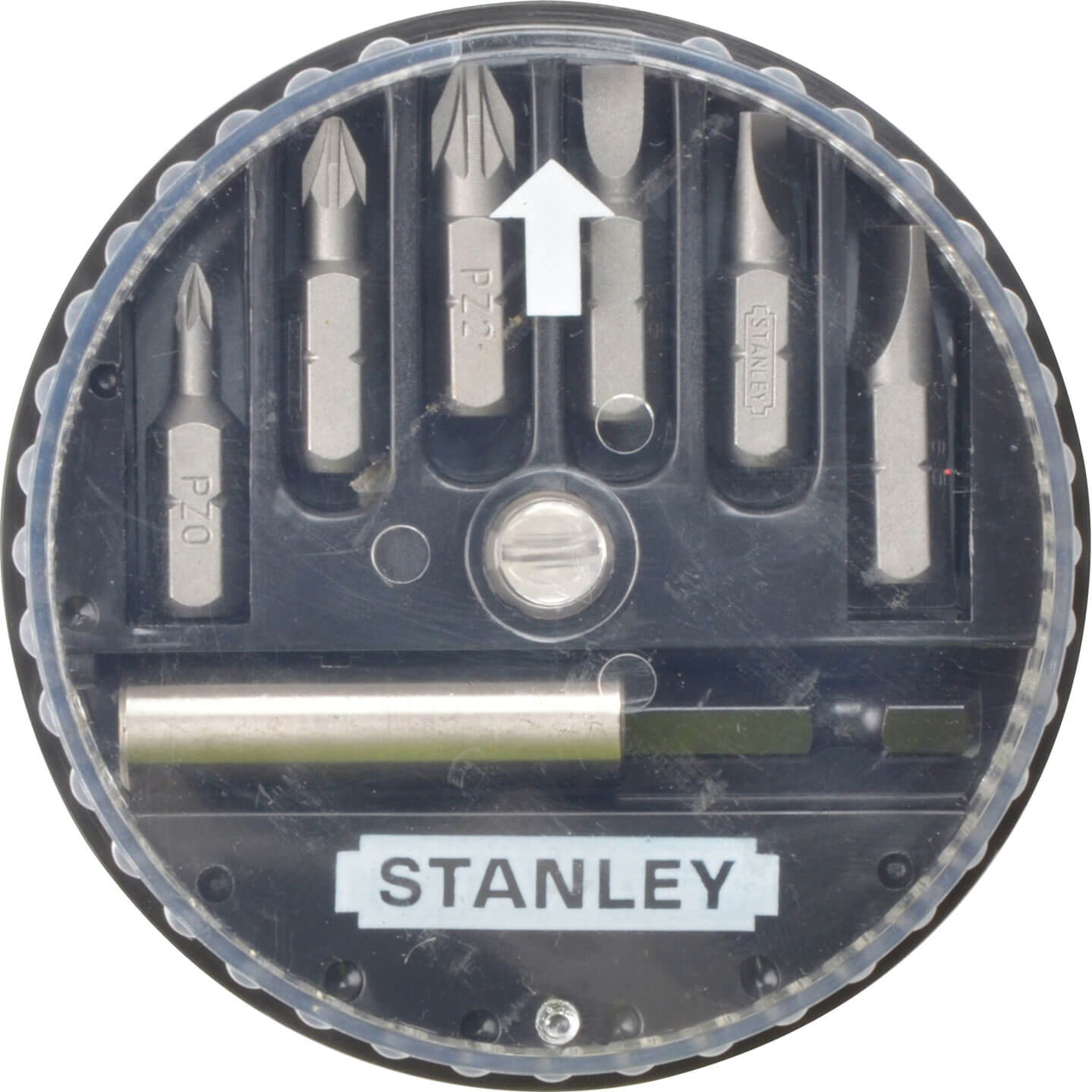 Image of Stanley 7 Piece Slotted and Pozi Insert Screwdriver Bit Set