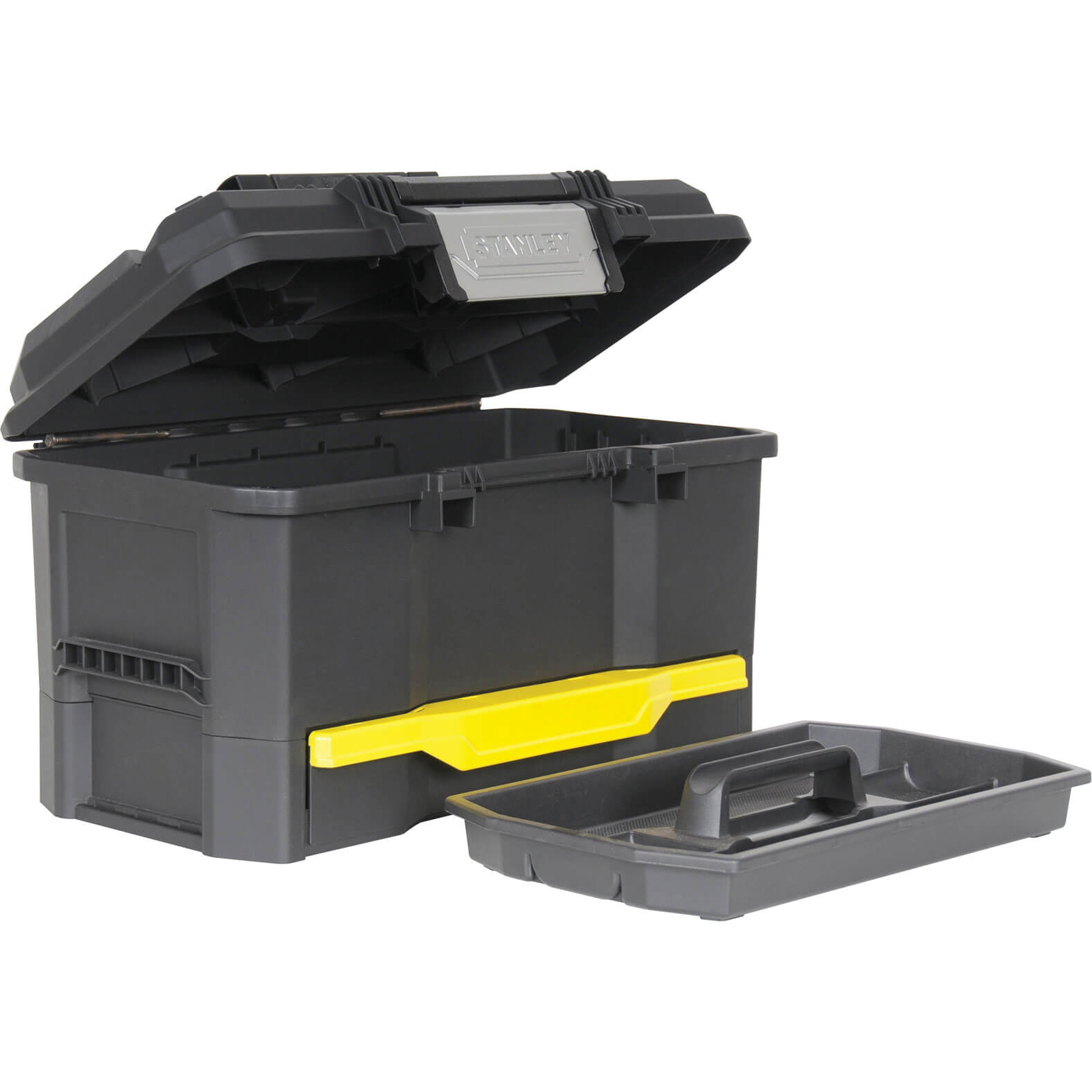 Image of Stanley One Touch Plastic Tool Box 480mm