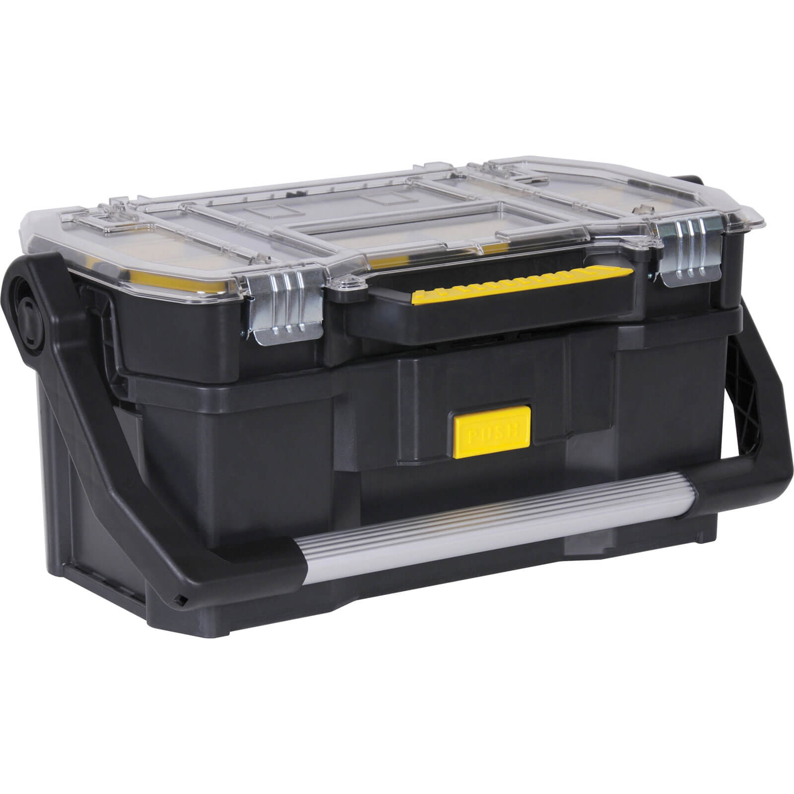 Image of Stanley Plastic Tote Tool Box with Removeable Tool Organiser 560mm