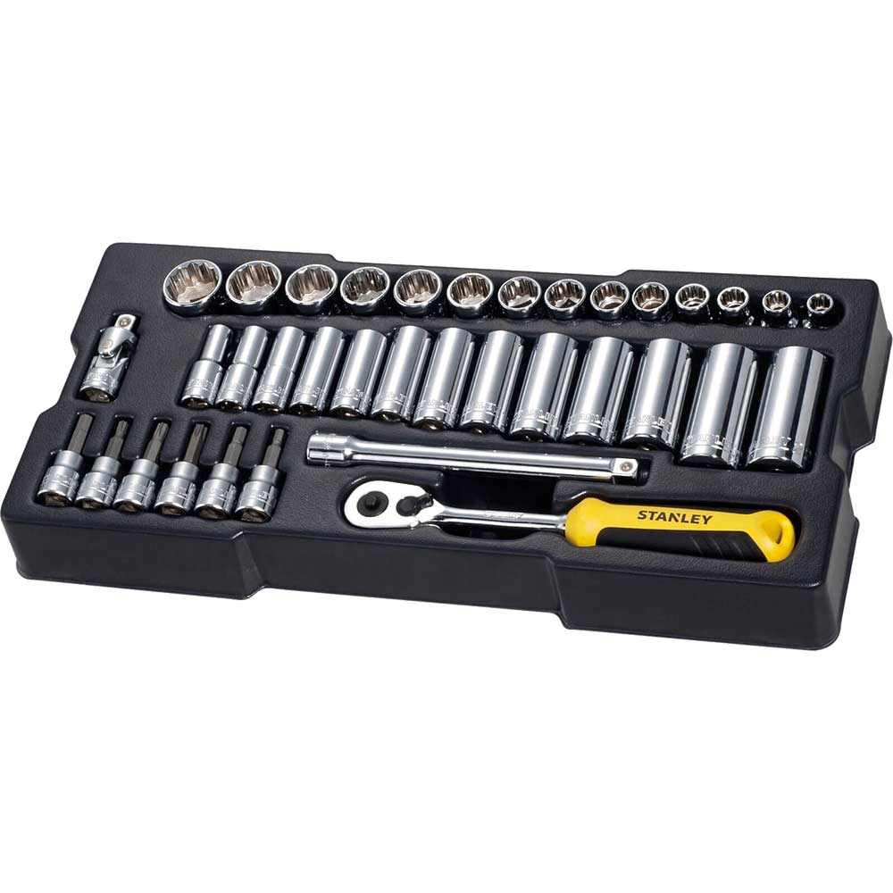 Image of Stanley 36 Piece 3/8" Drive Socket Set Module 3/8"