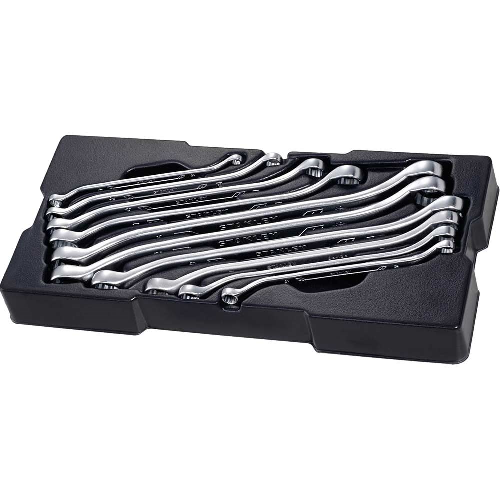 Stanley 10 Piece Offset Double Ring Spanner Set Module Ring